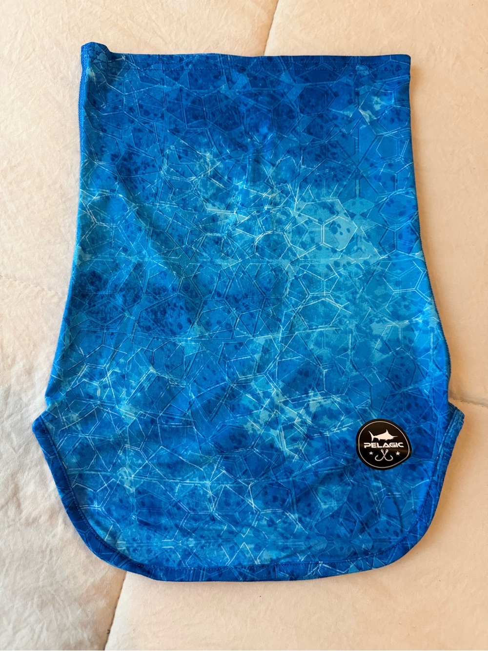 Pelagic Blue Patterned Neck Gaiter